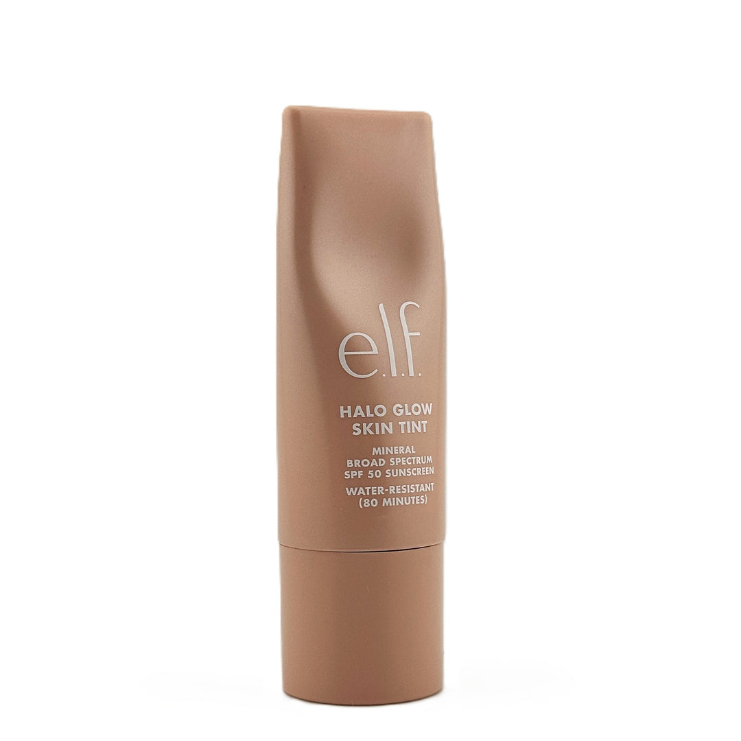 e.l.f. Halo Glow Skin Tint SPF 50 – Light Coverage, Dewy Finish – Shade 8 Medium Neutral – 30 ml / 1 fl oz
