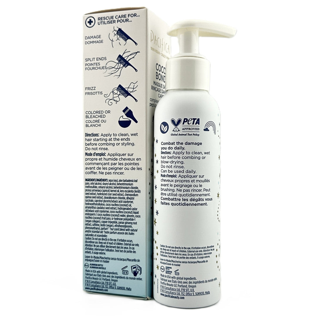PACIFICA Coco Bond Damage Care Leave-In Mask - 118 ml / 4 fl oz – Cosmetics | Glam Command