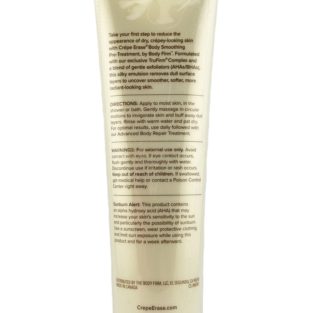 BODY FIRM Crepe Erase Body Smoothing Pre-Treatment 10 oz | NEW