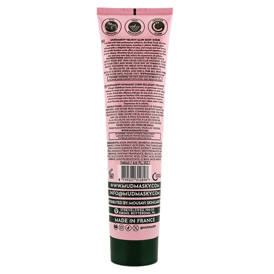 MUDMASKY Velvety Glow Body Scrub – 180 ml