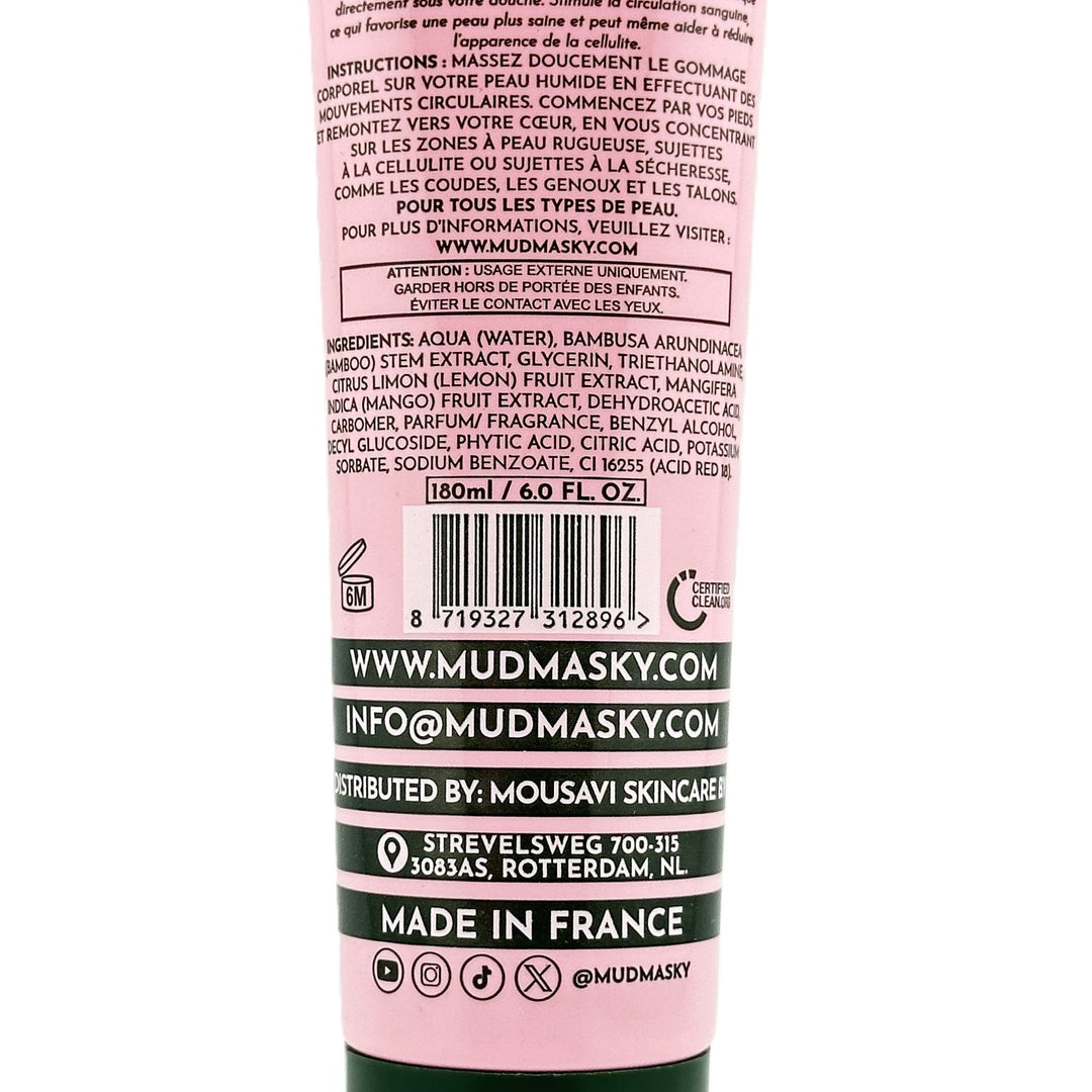 MUDMASKY Velvety Glow Body Scrub – 180 ml