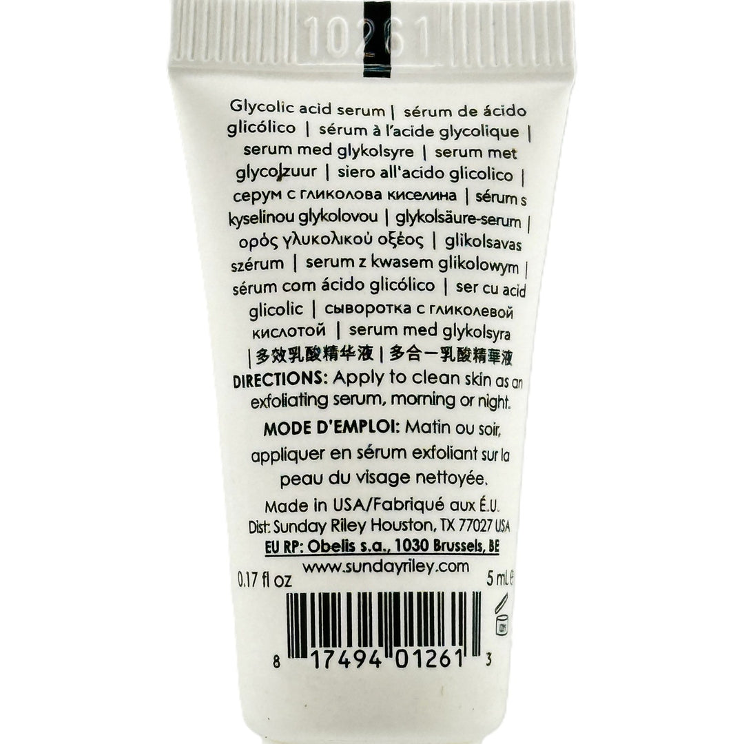 SUNDAY RILEY Good Genes Glycolic Acid Treatment Serum – MINI Size 5 ml / 0.16 fl oz