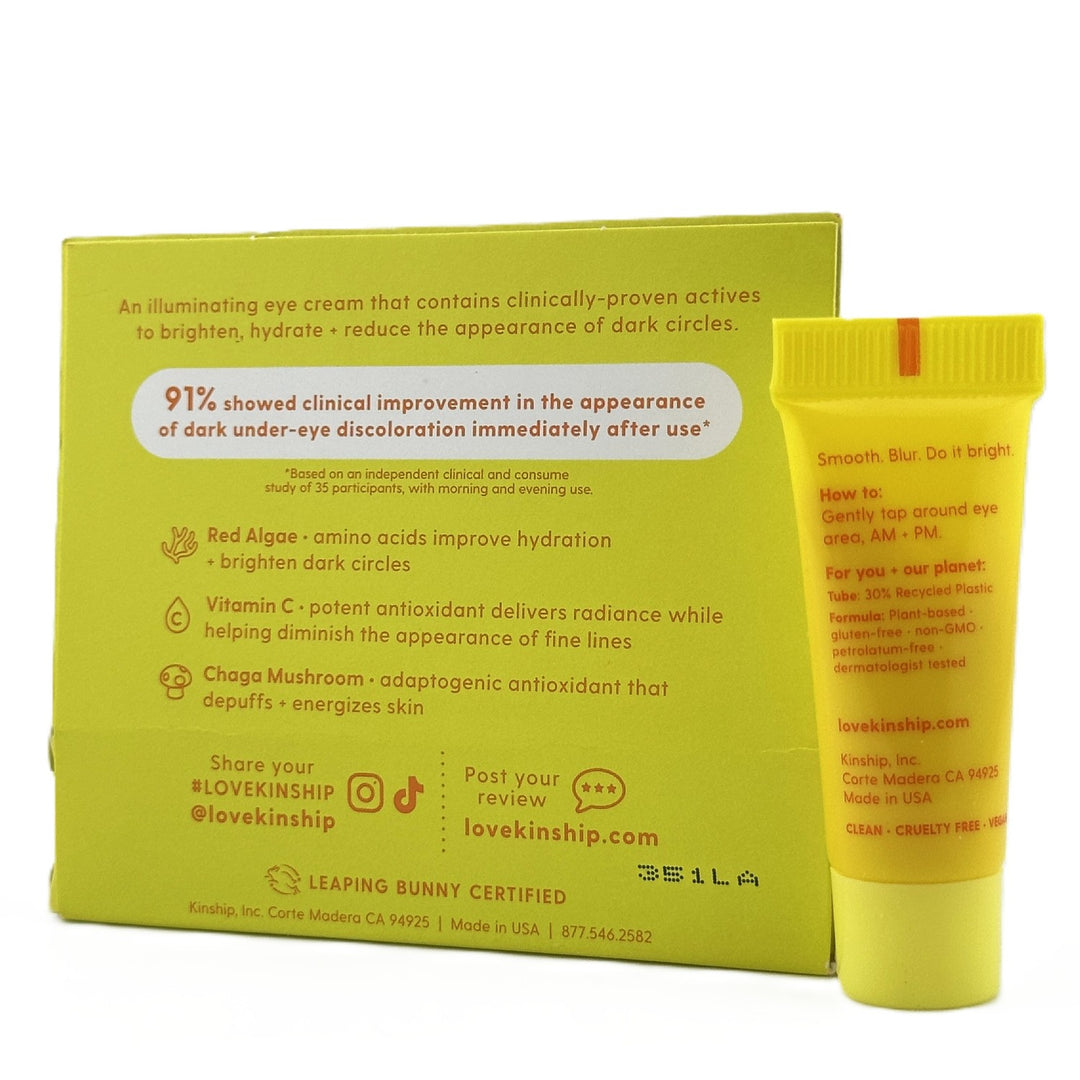 KINSHIP BRIGHTWAVE Vitamin C Brightening Eye Cream – Bright Eyes – 0.13 fl oz / 4 ml