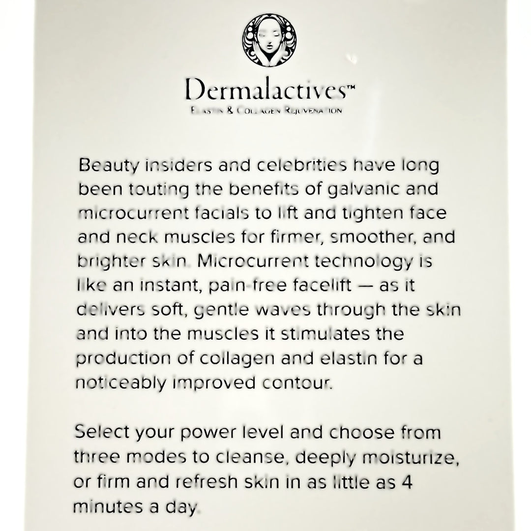 Dermalactives Microcurrent Facial Toning Device – Collagen & Elastin – Cosmetics | Glam Command