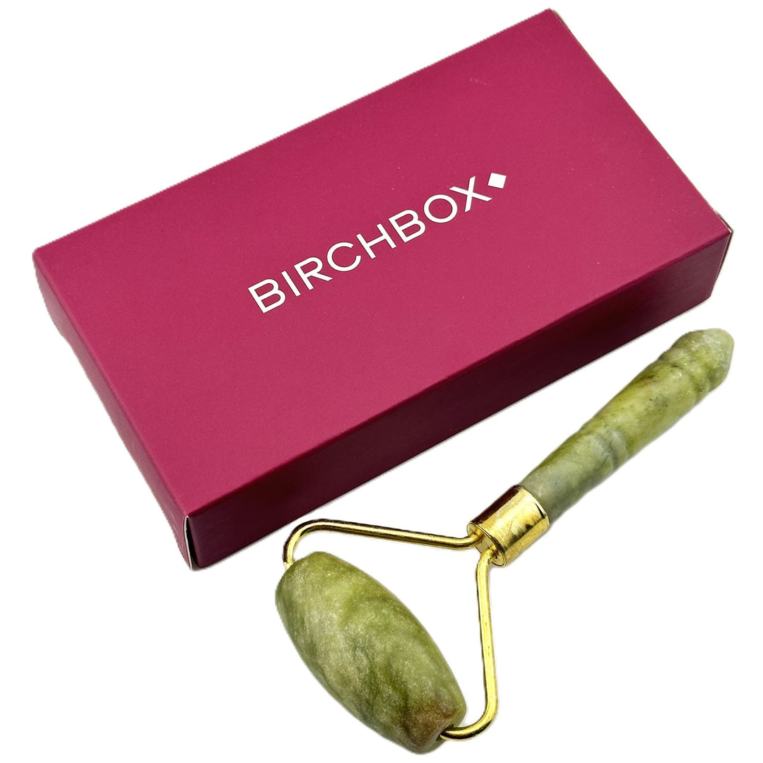 Birchbox Jade Facial Roller – Depuffing & Skincare Massage Tool – Cosmetics | Glam Command