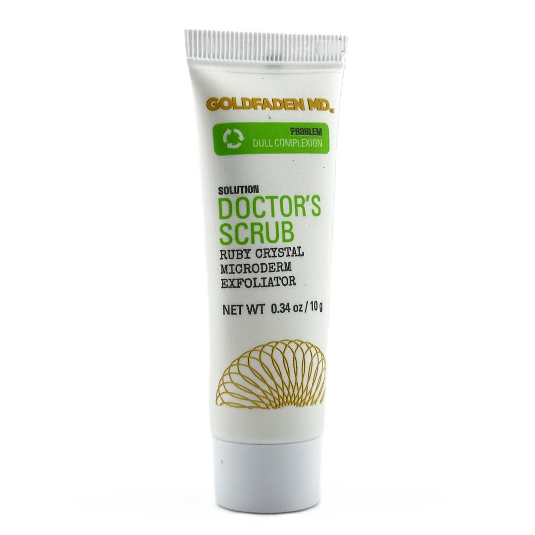Goldfaden MD Doctor’s Scrub Ruby Crystal Microderm Exfoliator – 0.34 oz / 10 g | Authentic – Cosmetics | Glam Command