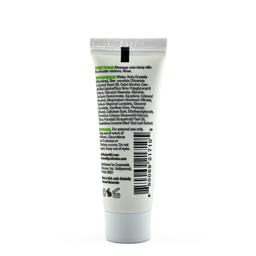 Goldfaden MD Doctor’s Scrub Ruby Crystal Microderm Exfoliator – 0.34 oz / 10 g | Authentic – Cosmetics | Glam Command