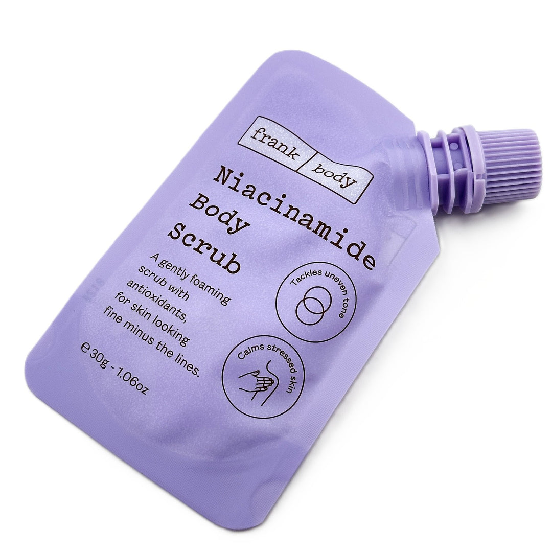 Frank Body Niacinamide Body Scrub – 30 g / 1.06 oz | Brightening & Renewal – Cosmetics | Glam Command