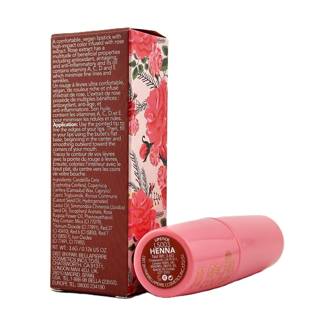 Rachel Couture Lipstick with Rose Extract – Henna – 3.6 g / 0.126 oz – Cosmetics | Glam Command