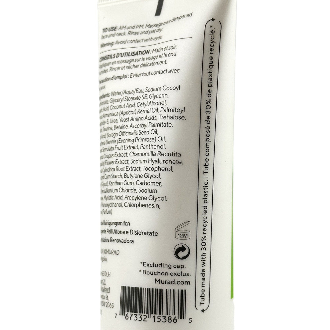 Murad Resurgence Renewing Cleansing Cream – 60 ml / 2 fl oz | Authentic – Cosmetics | Glam Command
