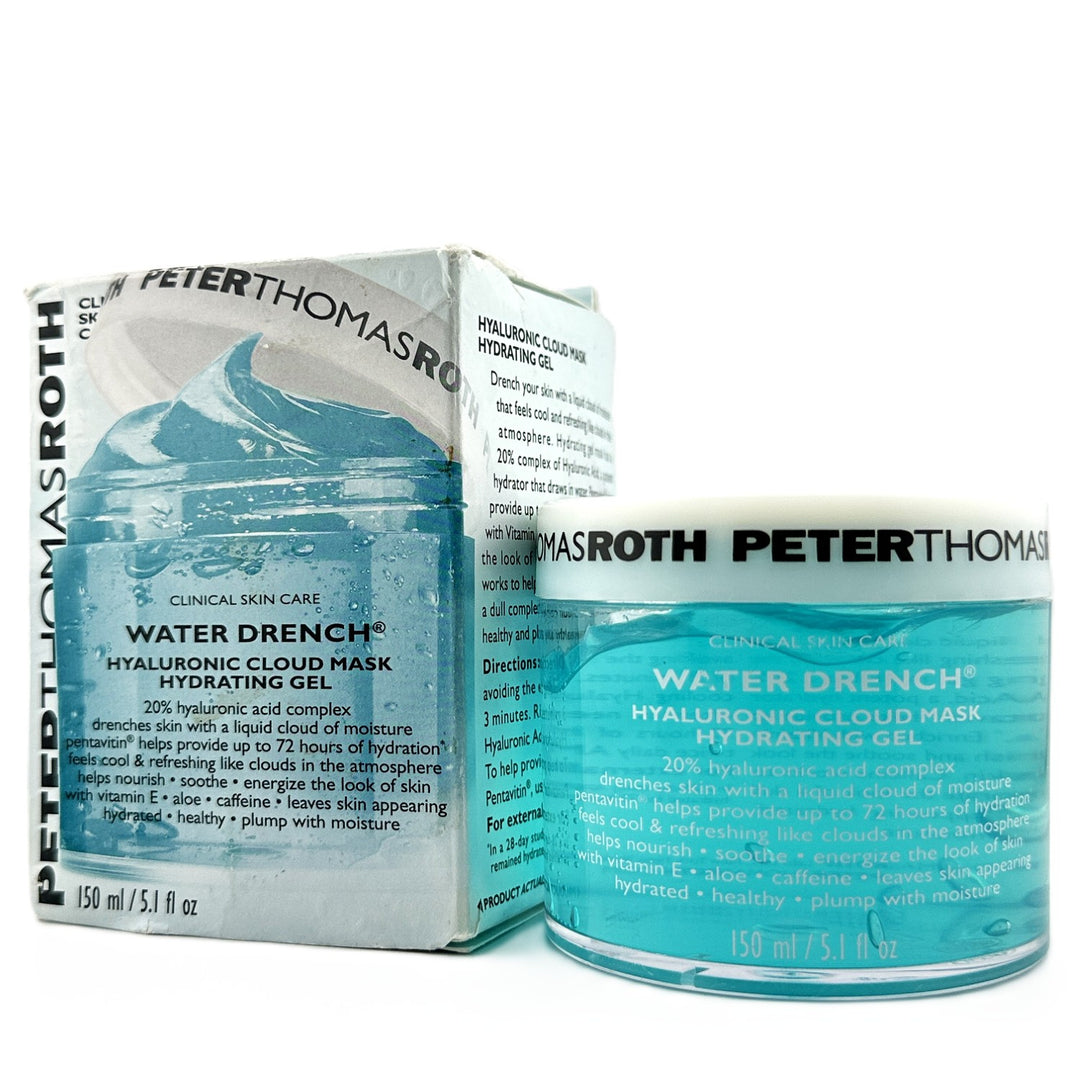 PETER THOMAS ROTH Clinical Skin Care Water Drench Hyaluronic Cloud Mask Hydrating Gel – 150 ml / 5.1 fl oz – Cosmetics | Glam Command