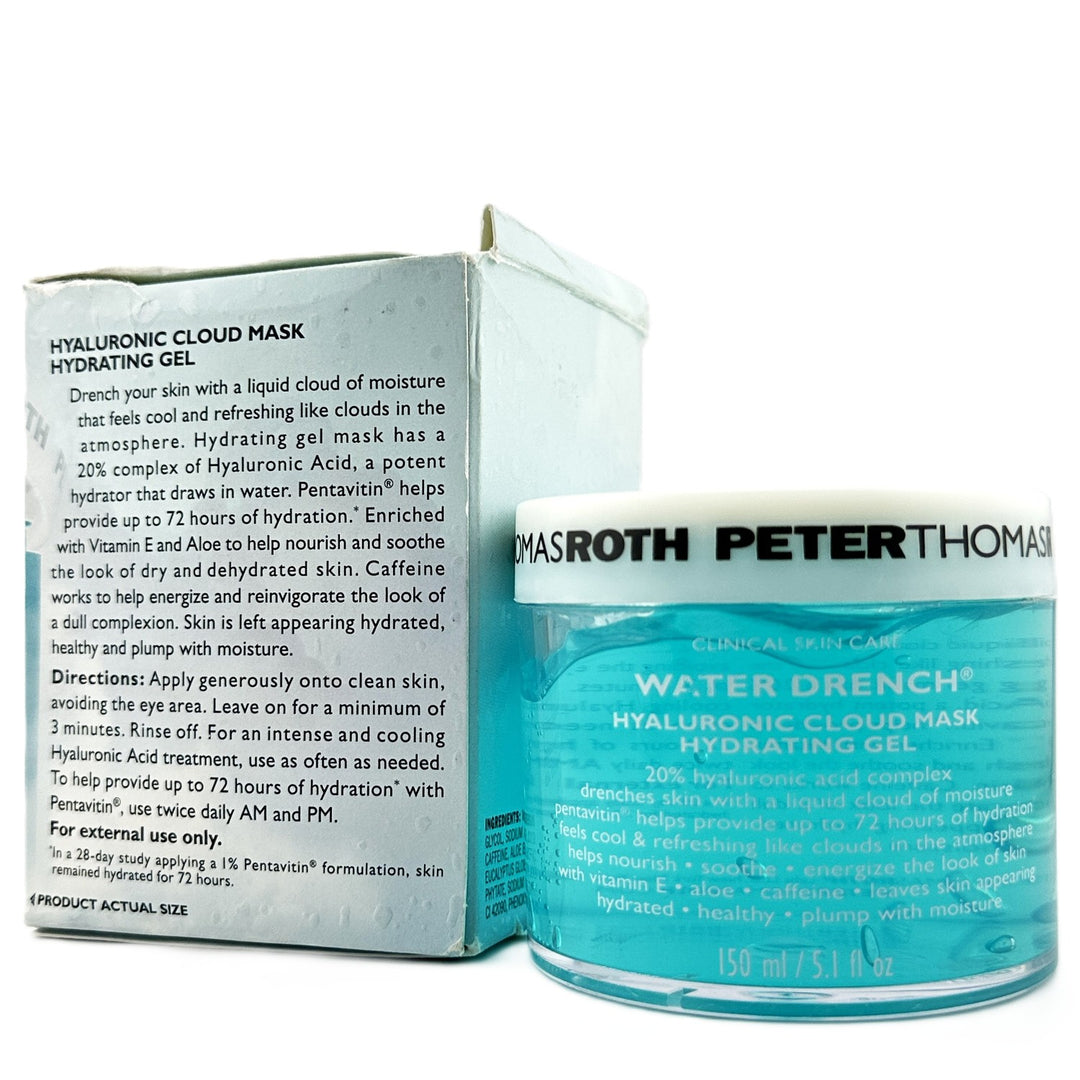 PETER THOMAS ROTH Clinical Skin Care Water Drench Hyaluronic Cloud Mask Hydrating Gel – 150 ml / 5.1 fl oz – Cosmetics | Glam Command