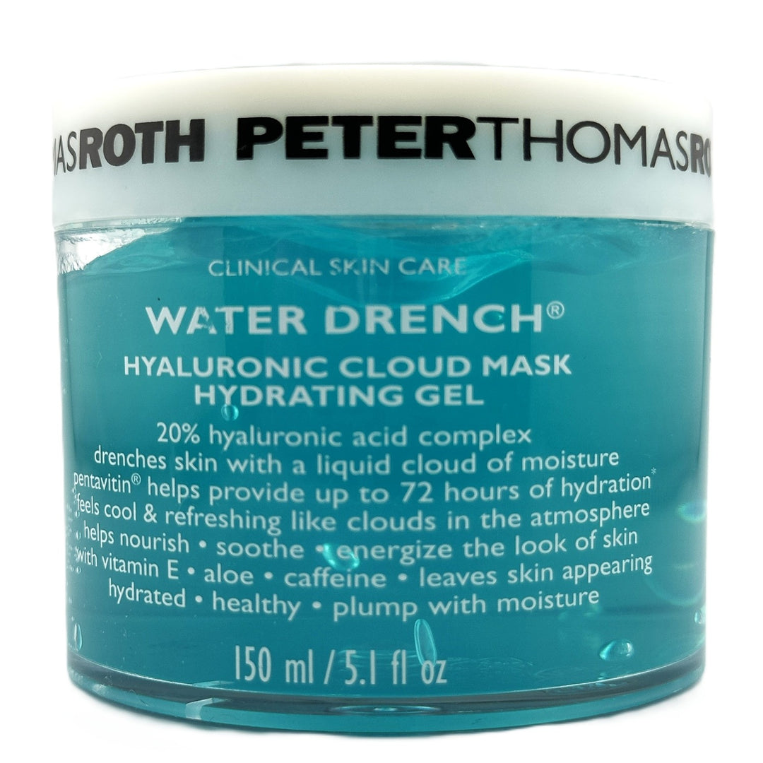 PETER THOMAS ROTH Clinical Skin Care Water Drench Hyaluronic Cloud Mask Hydrating Gel – 150 ml / 5.1 fl oz – Cosmetics | Glam Command