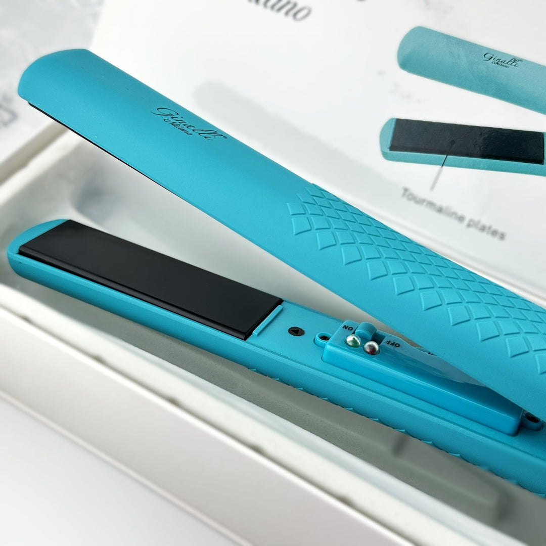Ginalli Milano Tourmaline Hair Straightener – Tiffany / Black – Cosmetics | Glam Command