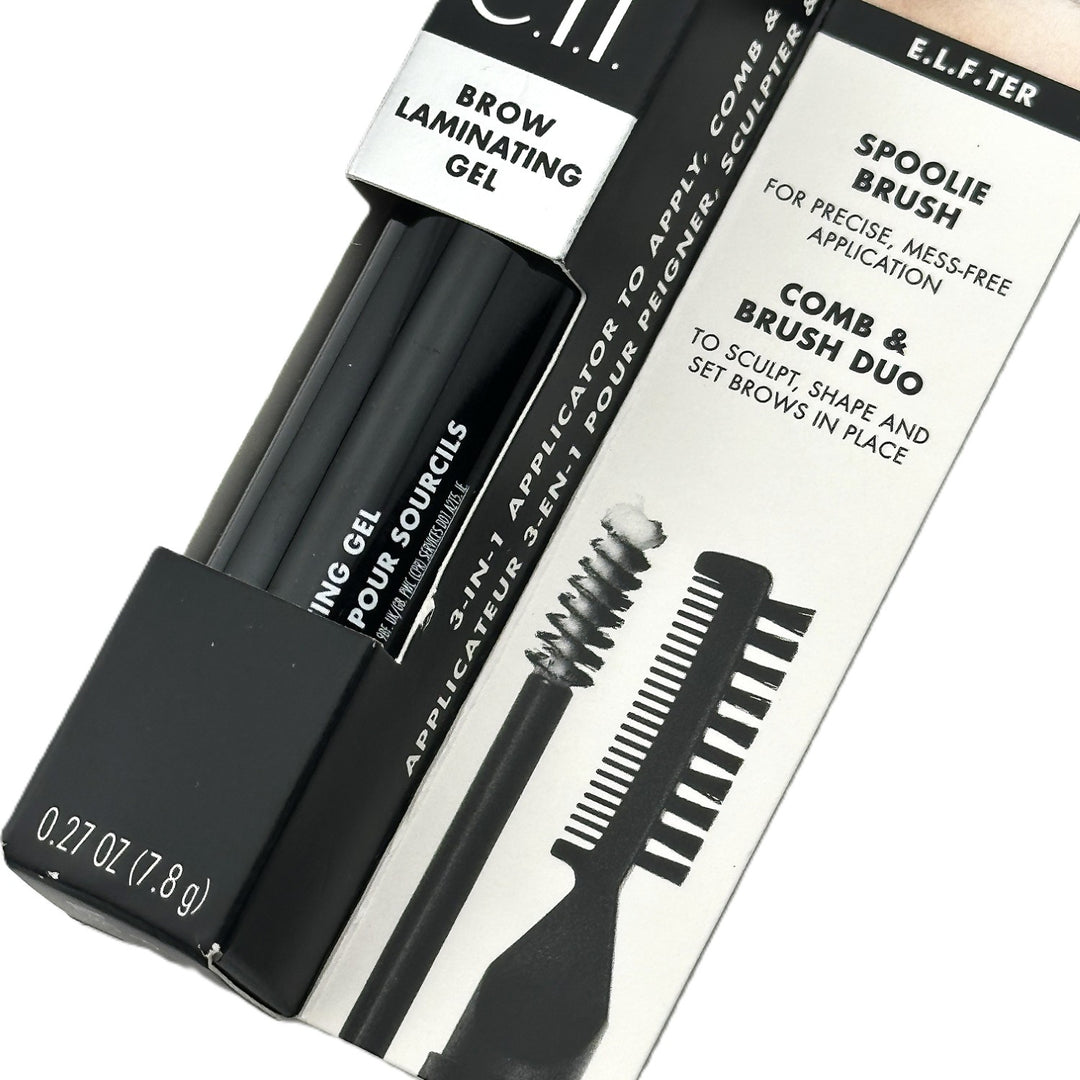 e.l.f. Brow Laminating Gel ~ CLEAR ~ 3-in-1 Applicator ~ 0.27 oz / 7.8 g | Authentic – Cosmetics | Glam Command