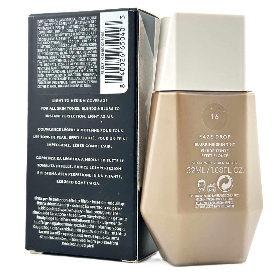 FENTY BEAUTY BY RIHANNA Eaze Drop Blurring Skin Tint – Shade 16 – 32 mL / 1.08 fl oz | Authentic – Cosmetics | Glam Command