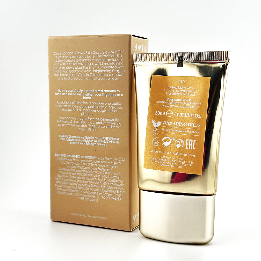 CIATÉ LONDON DewySKIN Glass Glow Skin Tint 010 – 30 ml / 1.01 fl oz – Cosmetics | Glam Command