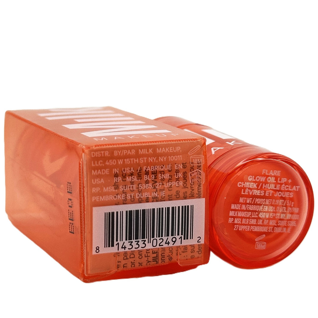Milk Makeup Glow Oil Lip + Cheek ~ Shade FLARE ~ Full Size 0.18 oz / 5.1 g | Authentic makeup – Cosmetics | Glam Command