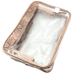 Load image into Gallery viewer, Vanity Planet ~ Clear Makeup Bag with Snake Print Trim ~ VP60395-0000 | Authentic
