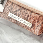 Load image into Gallery viewer, Vanity Planet ~ Clear Makeup Bag with Snake Print Trim ~ VP60395-0000 | Authentic
