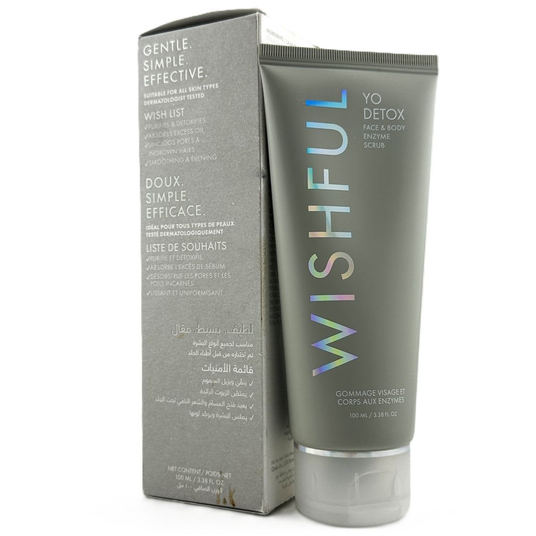 ✨ Wishful Yo Detox Face & Body Enzyme Scrub ~ 3.38 fl oz / 100 ml | Authentic – Cosmetics | Glam Command