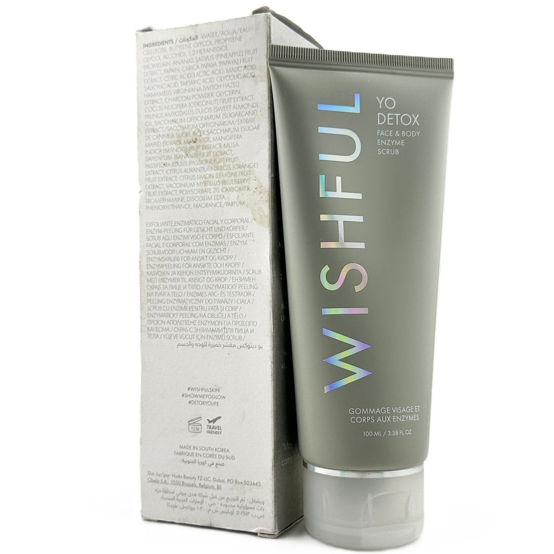 ✨ Wishful Yo Detox Face & Body Enzyme Scrub ~ 3.38 fl oz / 100 ml | Authentic – Cosmetics | Glam Command