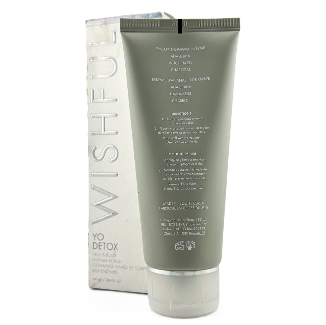 ✨ Wishful Yo Detox Face & Body Enzyme Scrub ~ 3.38 fl oz / 100 ml | Authentic – Cosmetics | Glam Command