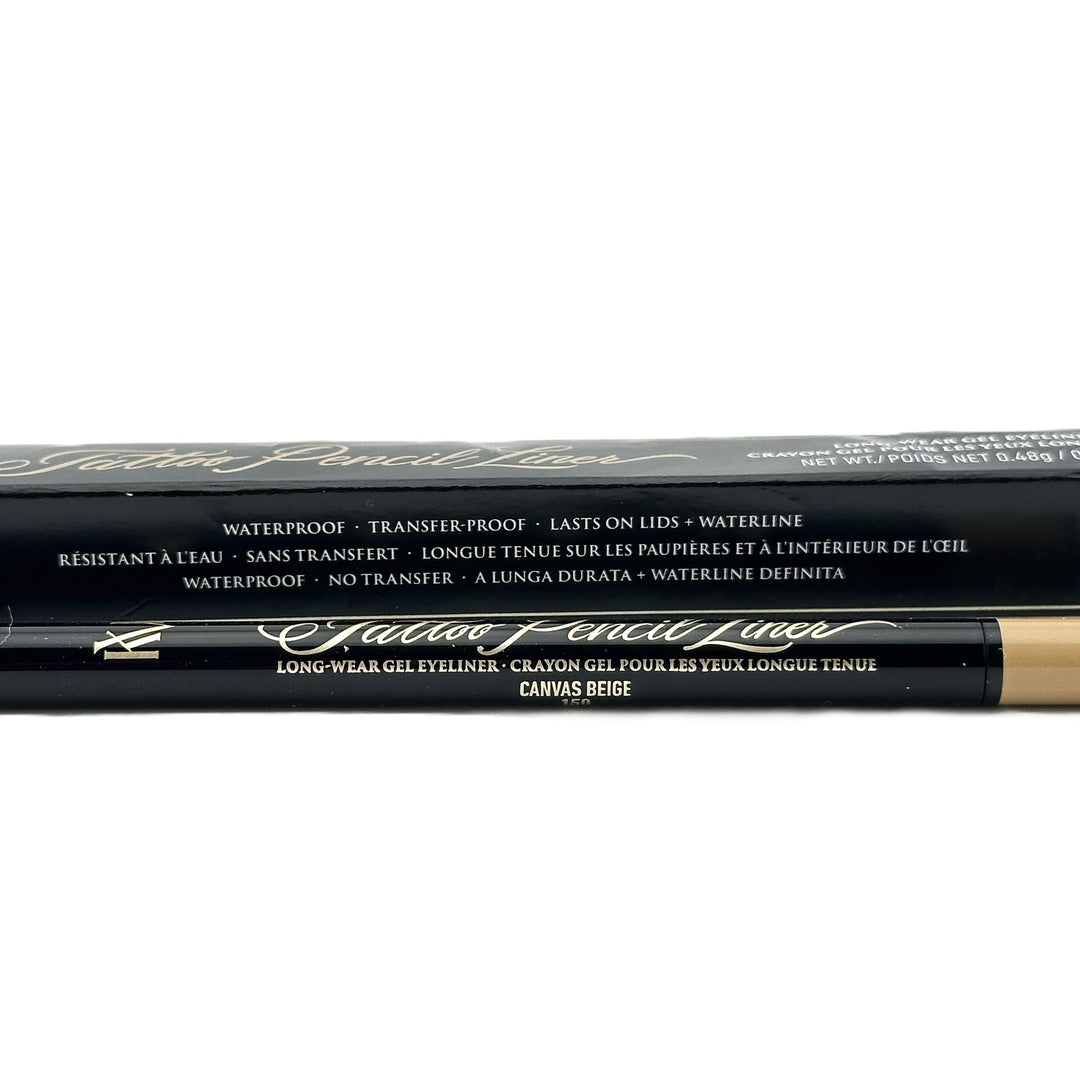 KVD Tattoo Pencil Liner Long-Wear Gel Eyeliner - Shade CANVAS BEIGE 150 - 0.48 g / 0.017 oz – Cosmetics | Glam Command
