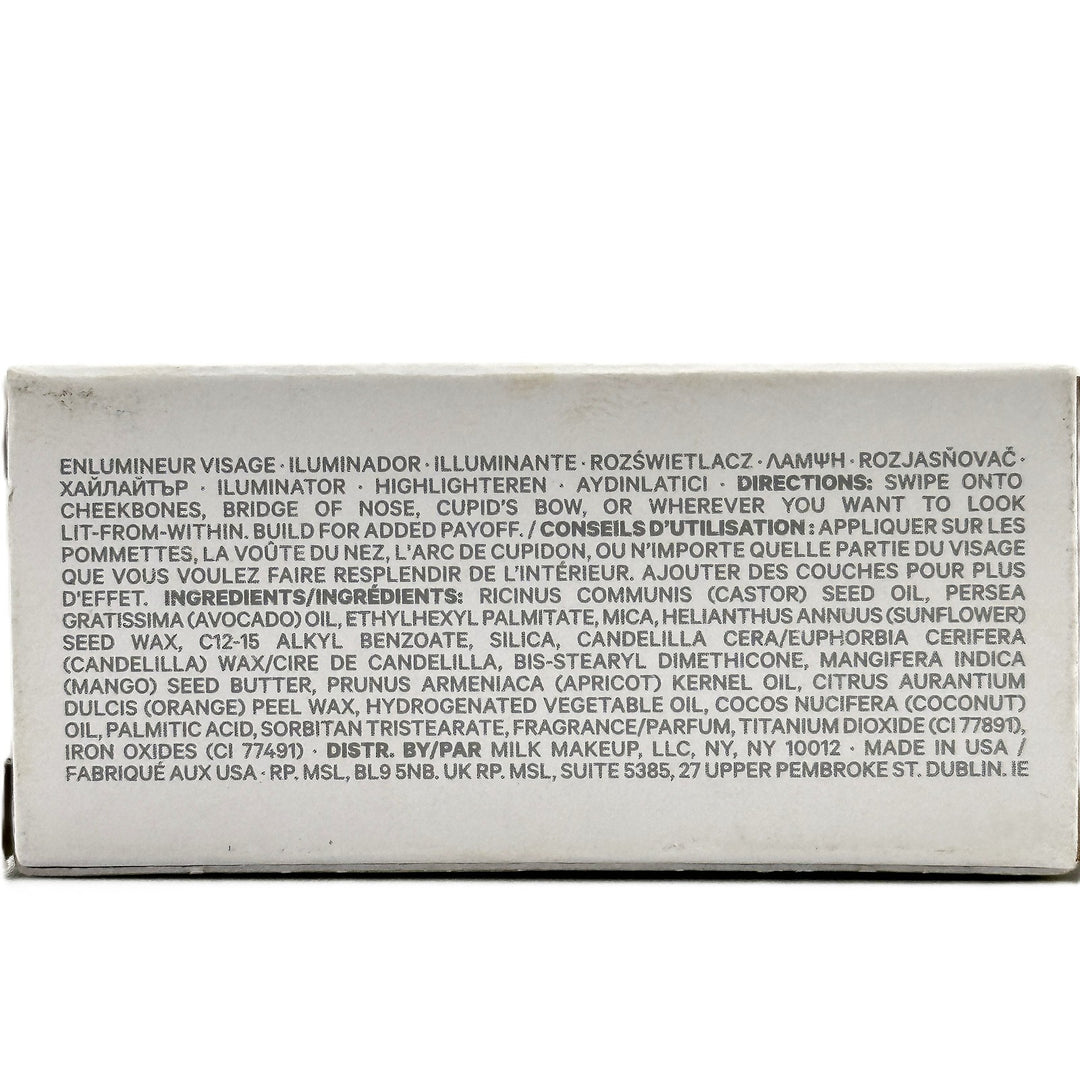 Milk Makeup Cream Highlighter Stick - Shade SPARK - 0.24 oz / 6.7 g | Luminous & Dewy – Cosmetics | Glam Command