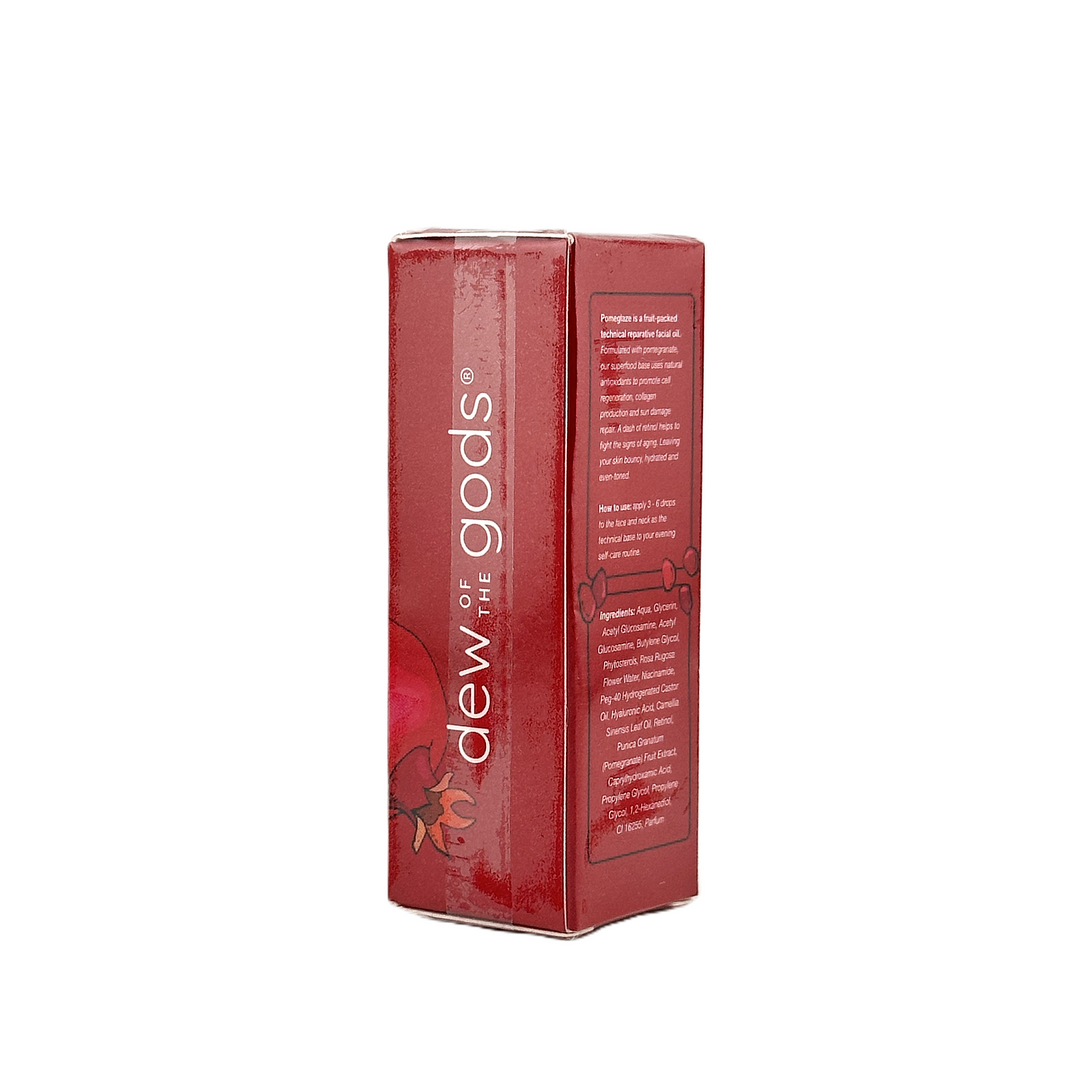 Dew of the Gods POMEGLAZE Pomegranate + Retinol Reparative Facial Oil – 10 mL / 0.34 FL oz – Cosmetics | Glam Command
