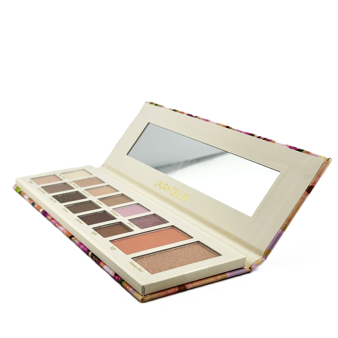 Laura Geller Laura's Essentials Candy Cravings Palette – 12 Multi-Finish Eyeshadows + 1 Highlighter + 1 Blush