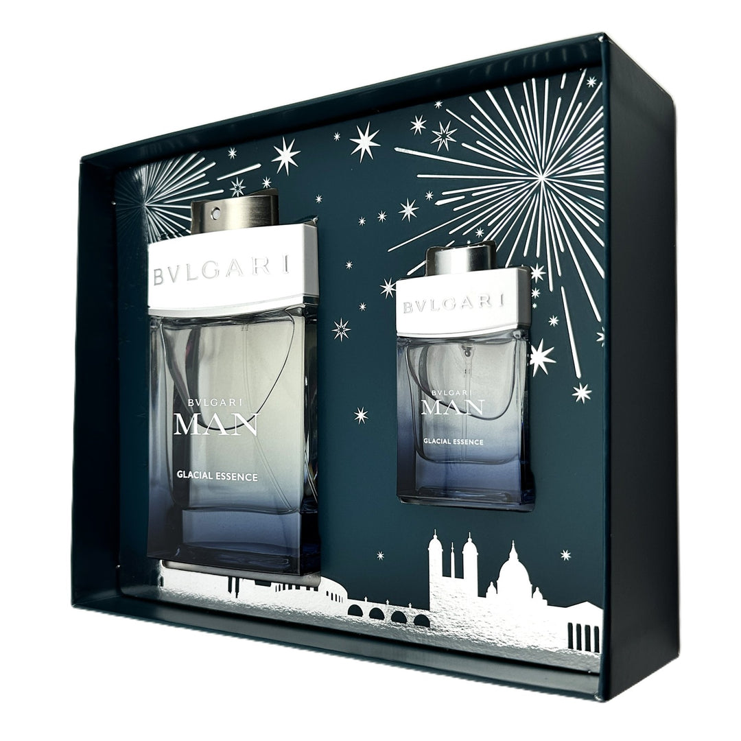 BVLGARI MAN Glacial Essence 2 PC Box Set - 100 ml & 15 ml / 3.4 & 0.5 fl oz – Cosmetics | Glam Command