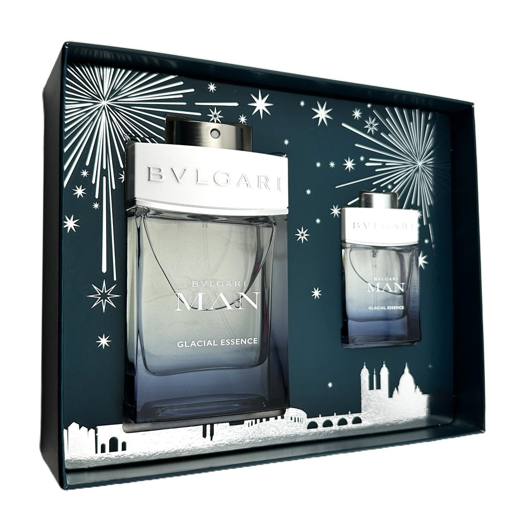 BVLGARI MAN Glacial Essence 2 PC Box Set - 100 ml & 15 ml / 3.4 & 0.5 fl oz – Cosmetics | Glam Command