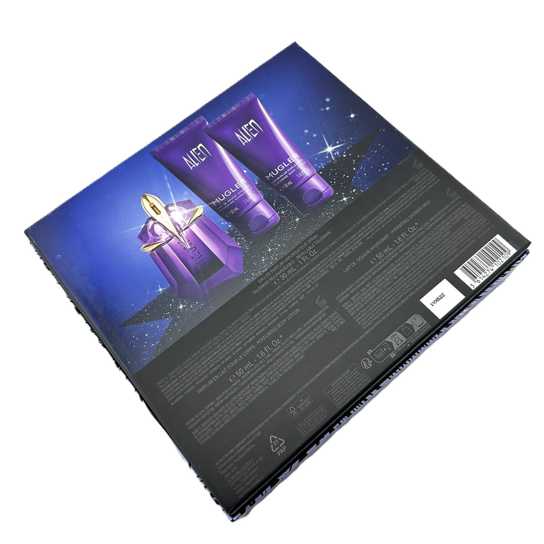 MUGLER Alien 3 PC Gift Set - EDP 30 ml, Lotion 50 ml, Shower Milk 50 ml – Cosmetics | Glam Command