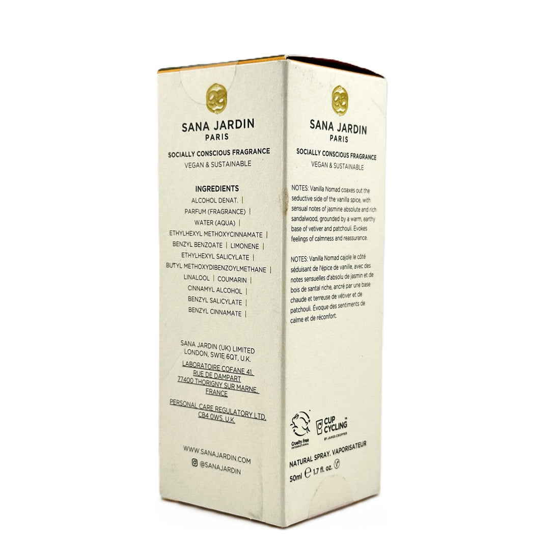 Sana Jardin Vanilla Nomad Eau De Parfum - 50 ml / 1.7 fl oz – Cosmetics | Glam Command