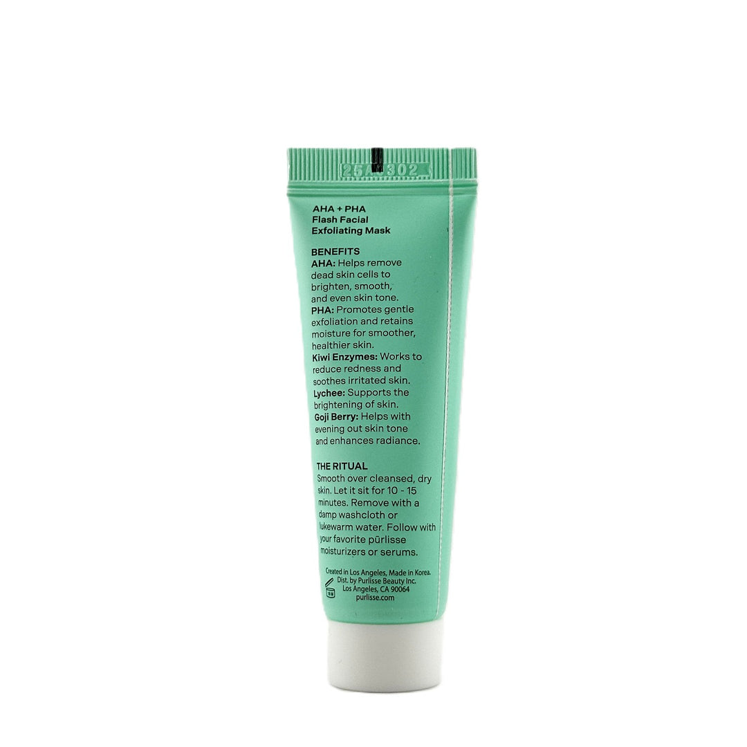 purlisse Flash Facial Exfoliating Mask KIWI ENZYMES – 15 ml / 0.5 fl oz – Cosmetics | Glam Command