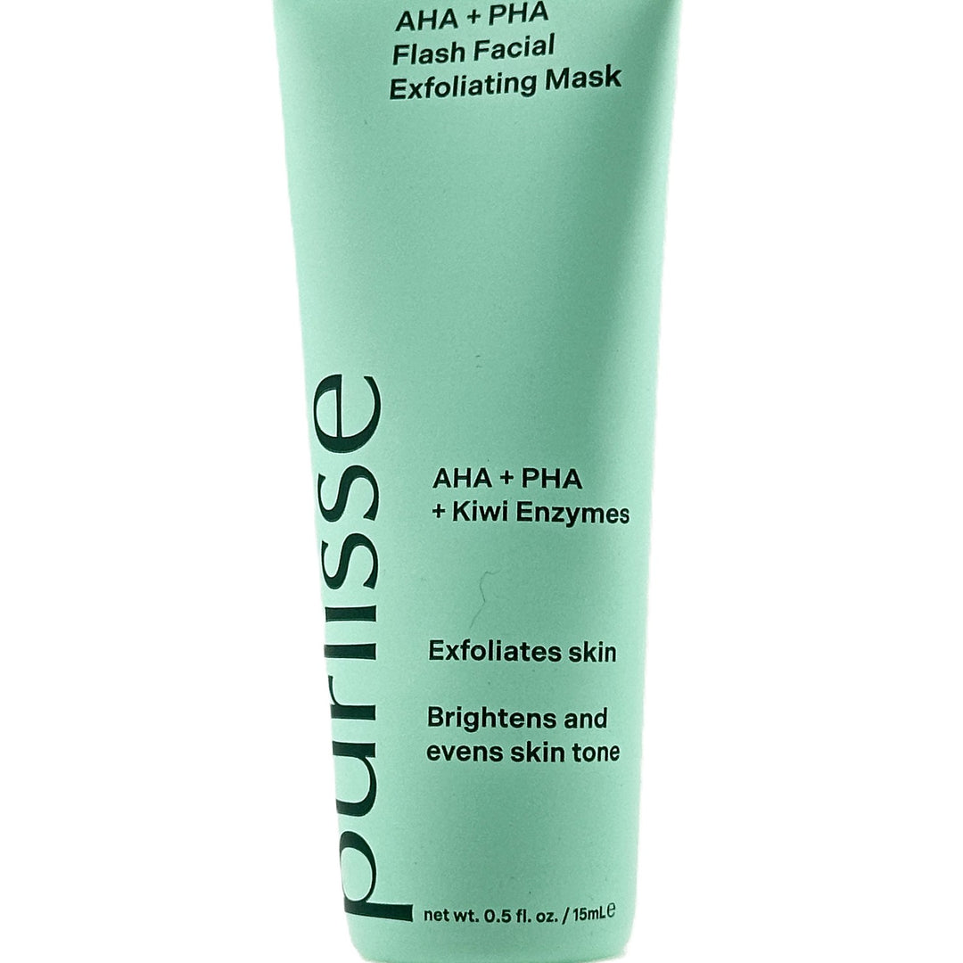 purlisse Flash Facial Exfoliating Mask KIWI ENZYMES – 15 ml / 0.5 fl oz – Cosmetics | Glam Command