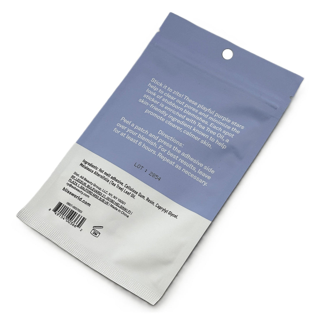 bliss PORE PATROL Blemish Patches With Tea Tree Oil – 30 Patches (15 Day + 15 Night) – Cosmetics | Glam Command