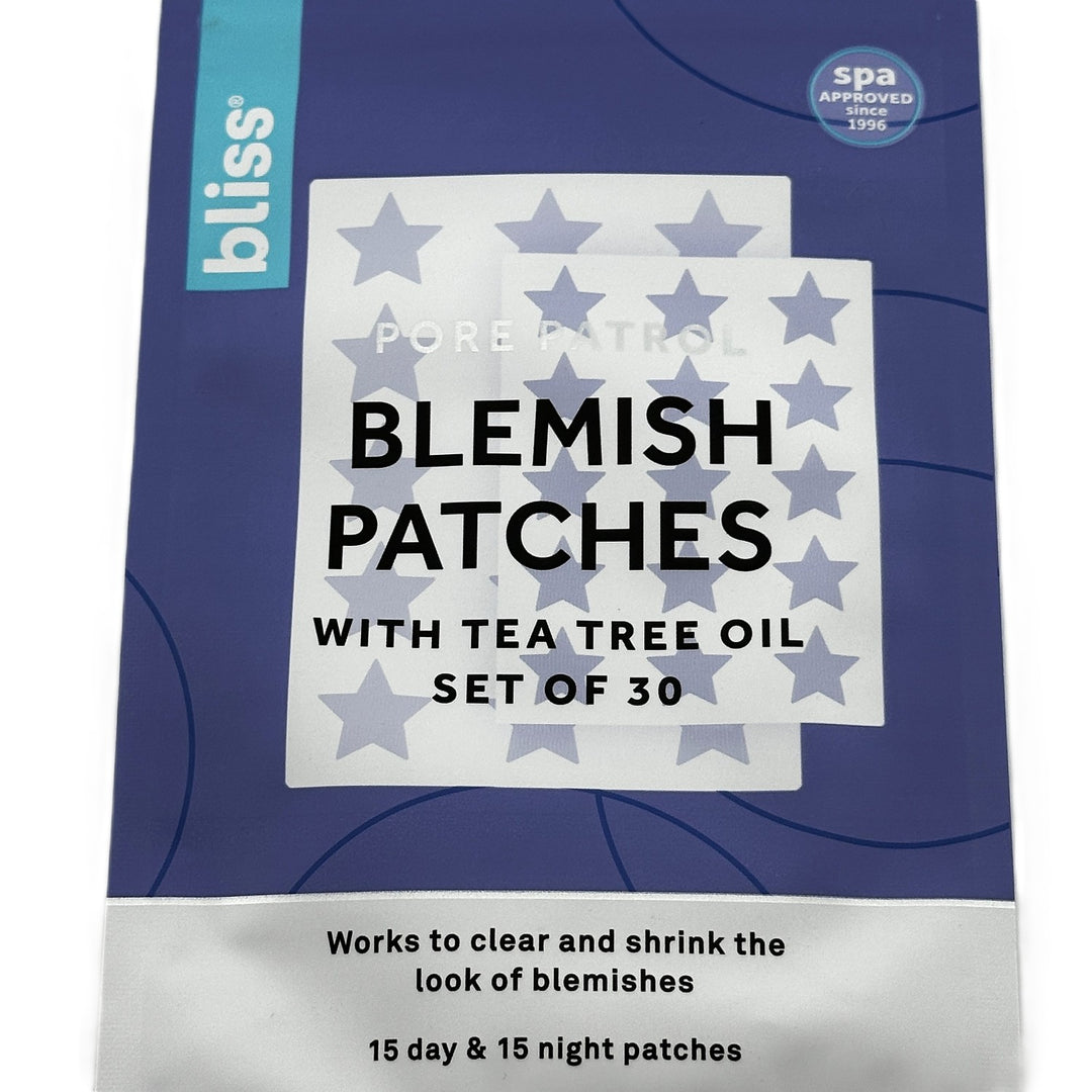 bliss PORE PATROL Blemish Patches With Tea Tree Oil – 30 Patches (15 Day + 15 Night) – Cosmetics | Glam Command